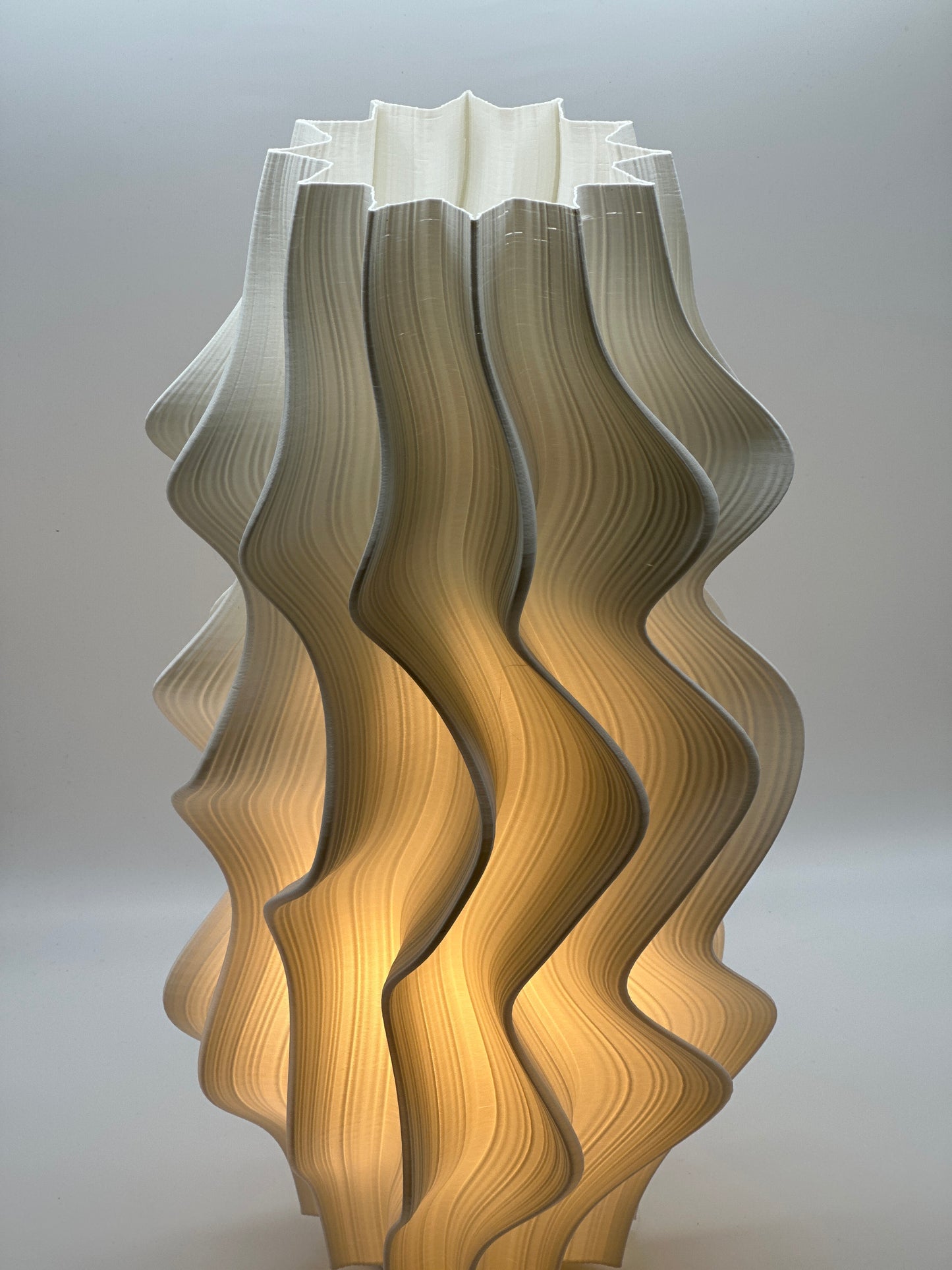White Iris Floor Lamp – Studio Seconds 3 - ships after Aug 1