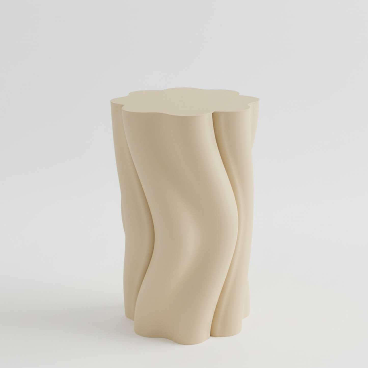 Desert wavy-Dune Side Table on a white background