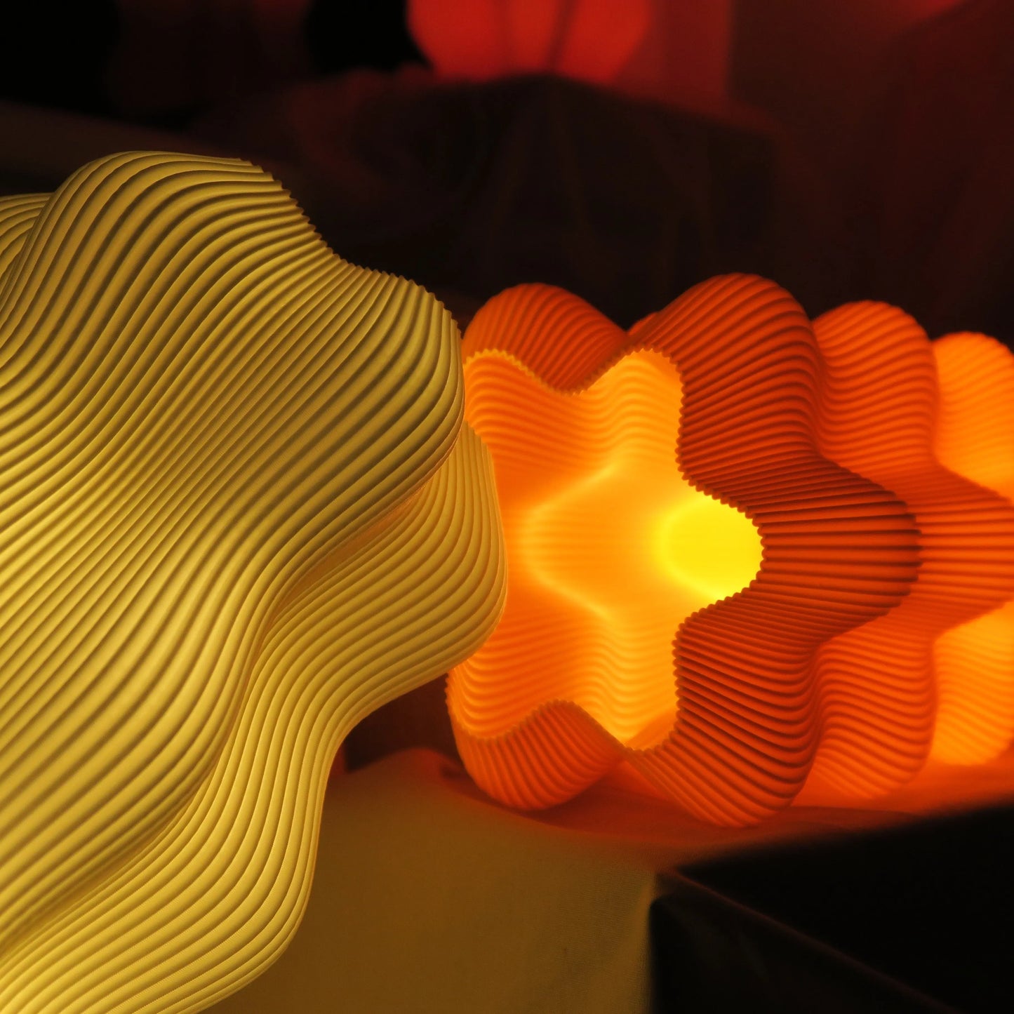 Harp Lamp Namami studio, Behind the scenes – artisan hand-finishing lamp