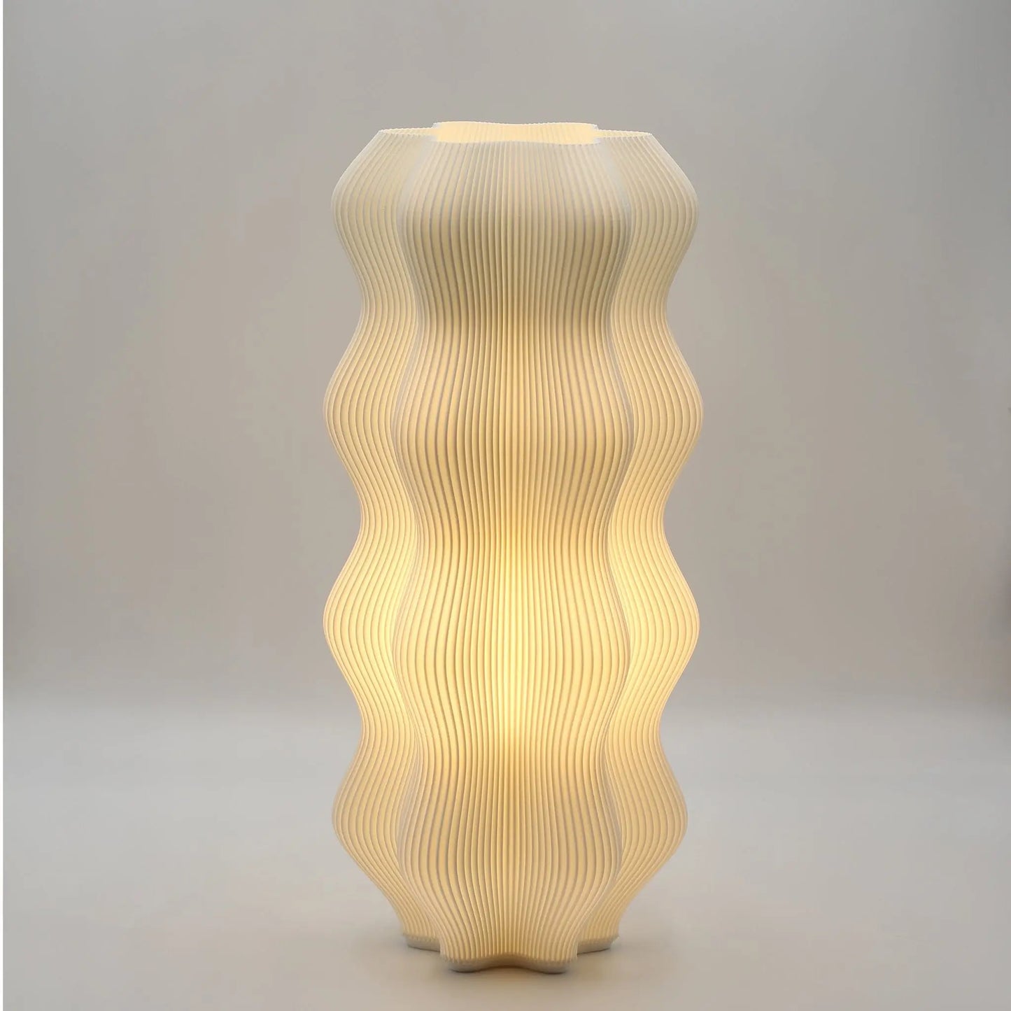 Harp Lamp Namami, hite fluted lamp namami studio