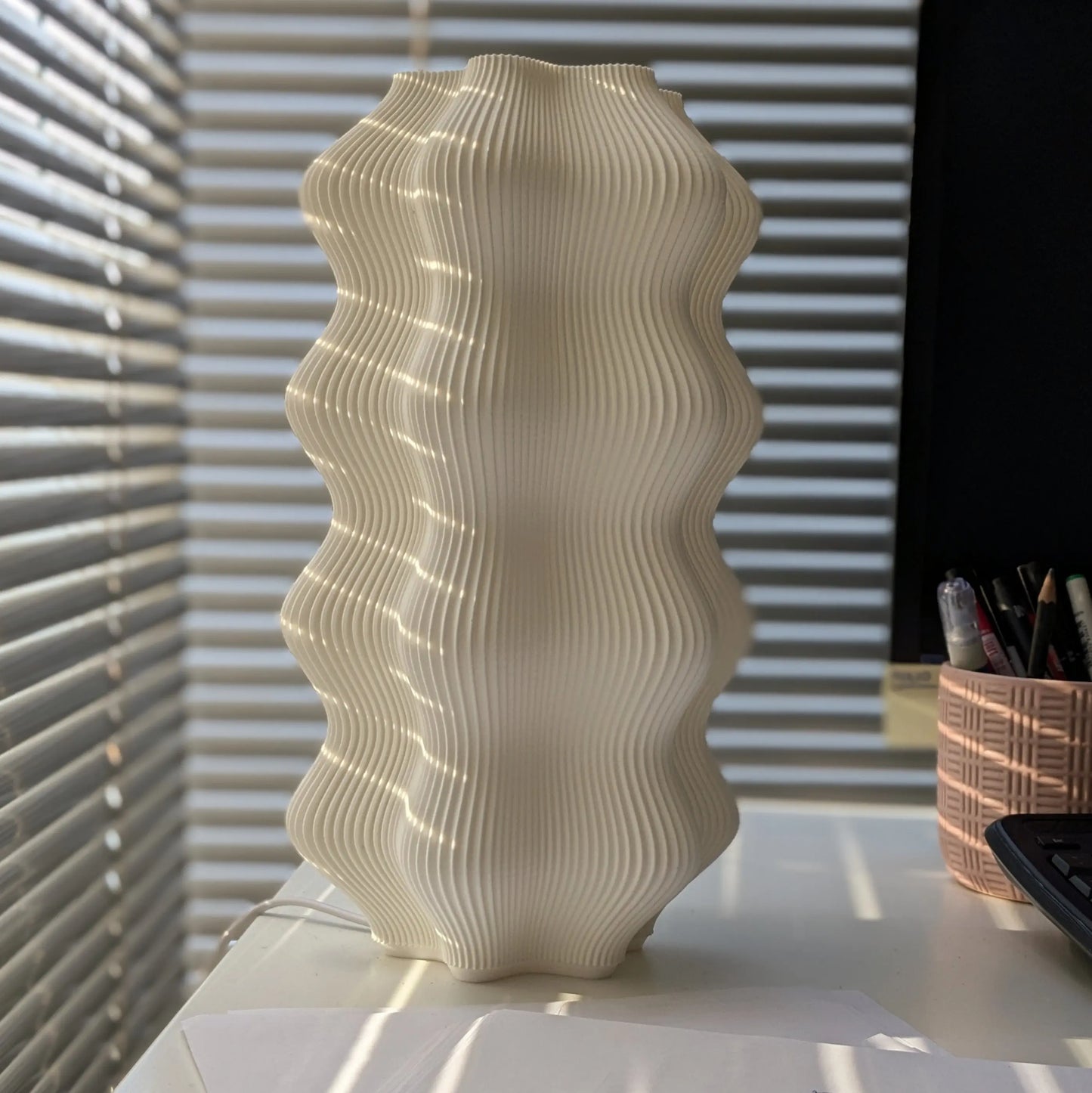 Harp Lamp Namami in office desk setting by namami studio