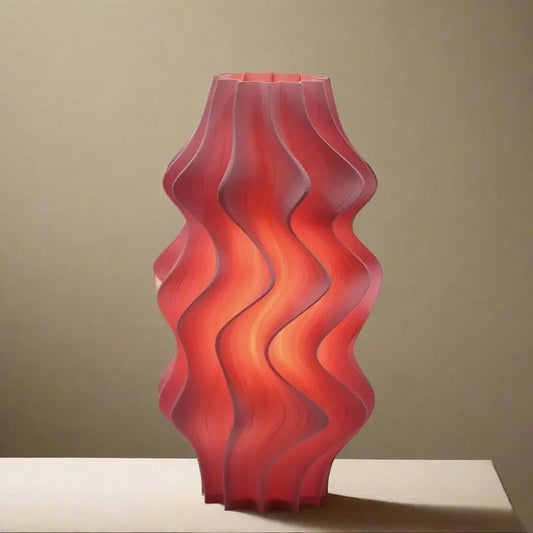 Close-up of handmade details – Namami Iris Lamp