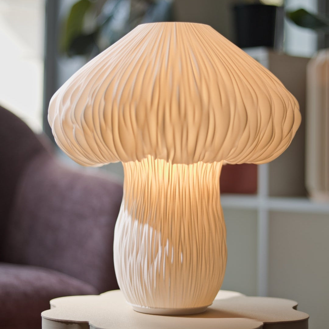 Mycelia mushroom lamp product view by Namami Studio