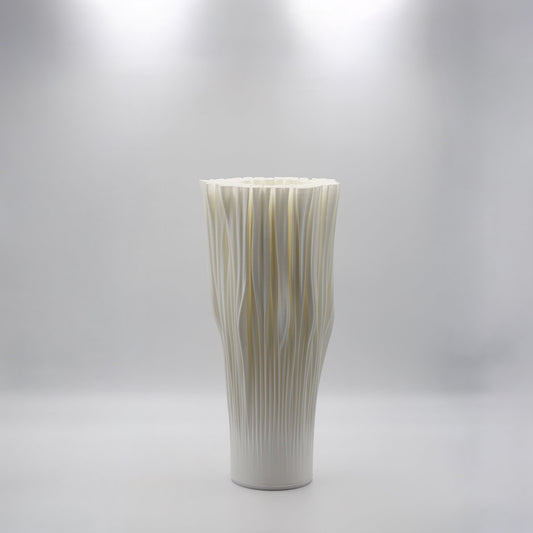 A sculptural Coral Lamp in Creme, a seconds piece with minor cosmetic imperfections.