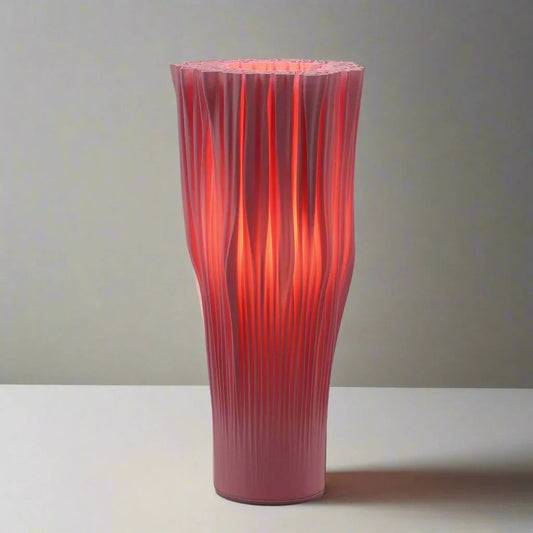 Designer Coral Lamp styled in luxury coastal interior