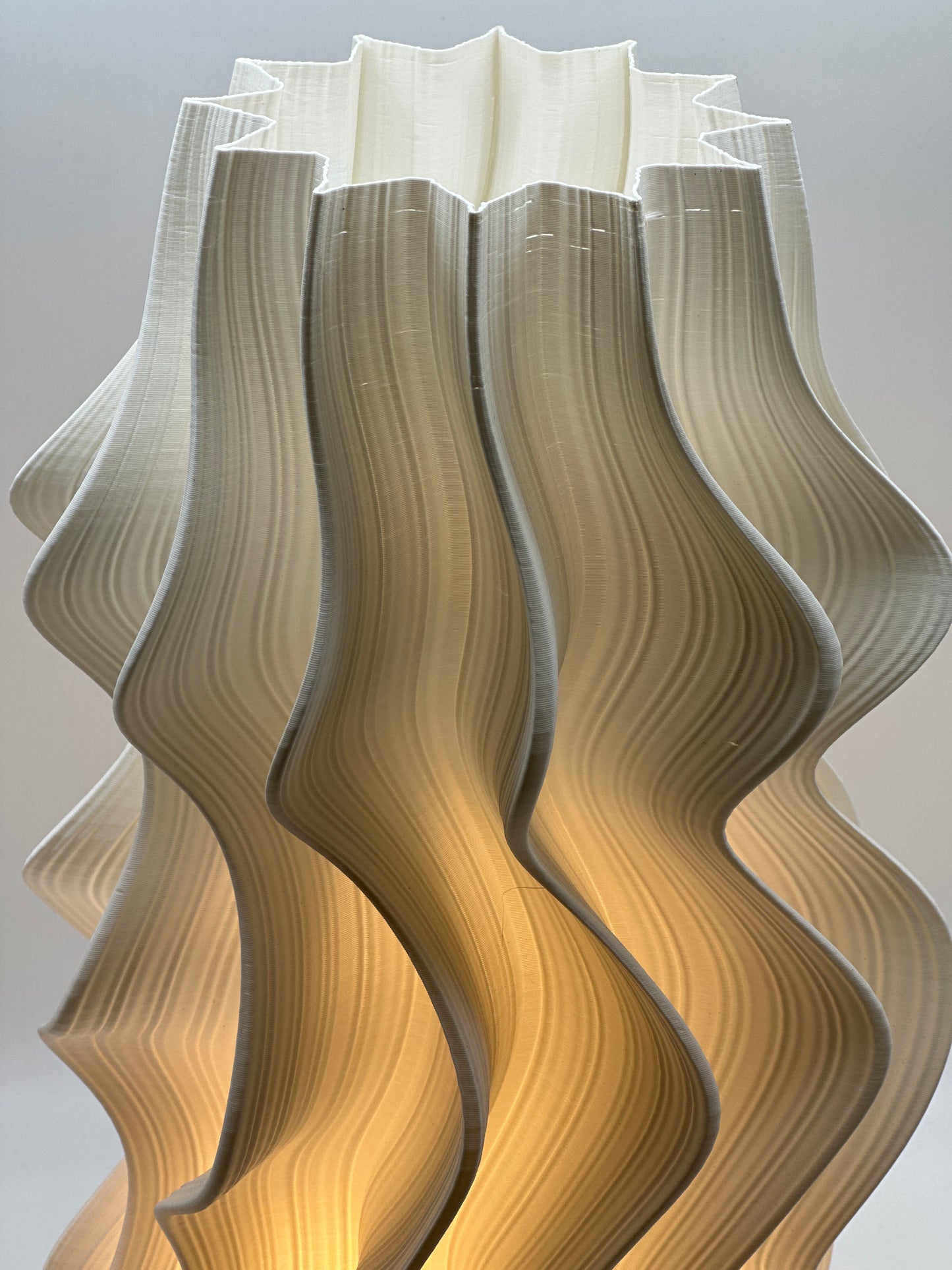 White Iris Floor Lamp – Studio Seconds 3 - ships after Aug 1