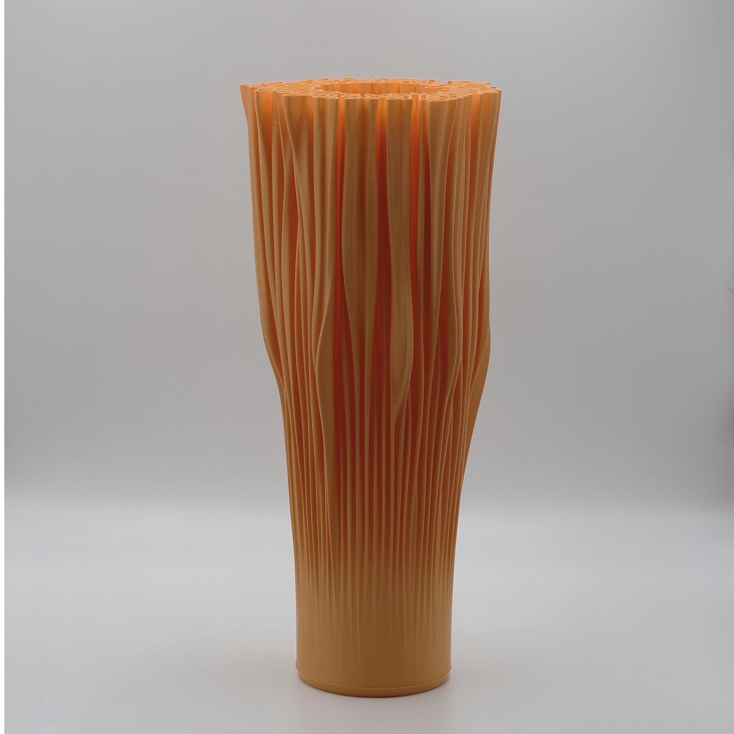 Organic shape Coral Lamp in natural clay finish