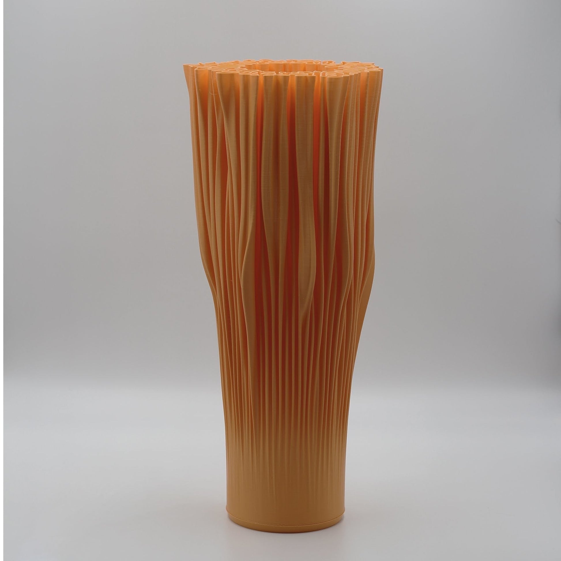 Organic shape Coral Lamp in natural clay finish