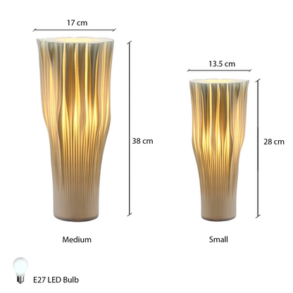 Sculptural coral-inspired lamp with warm light diffusion
