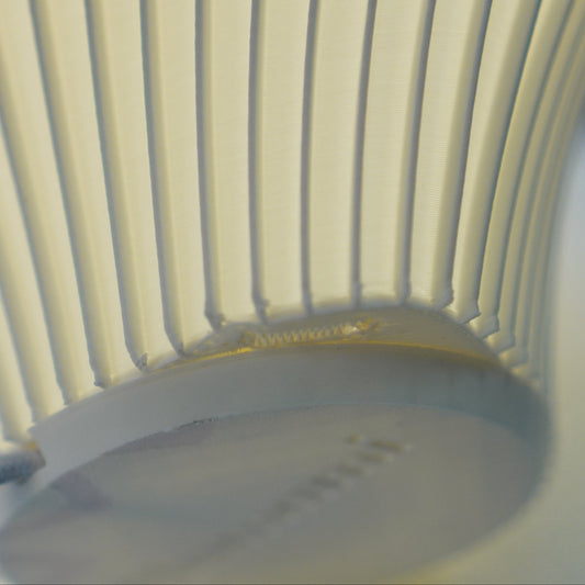 Large Crème Pleat Lamp — Seconds | OS015