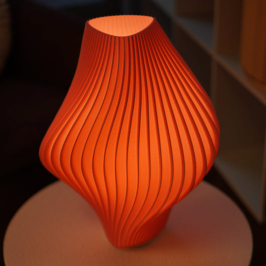 Large Flamingo Pleat Lamp – Repaired Studio Second | OS035