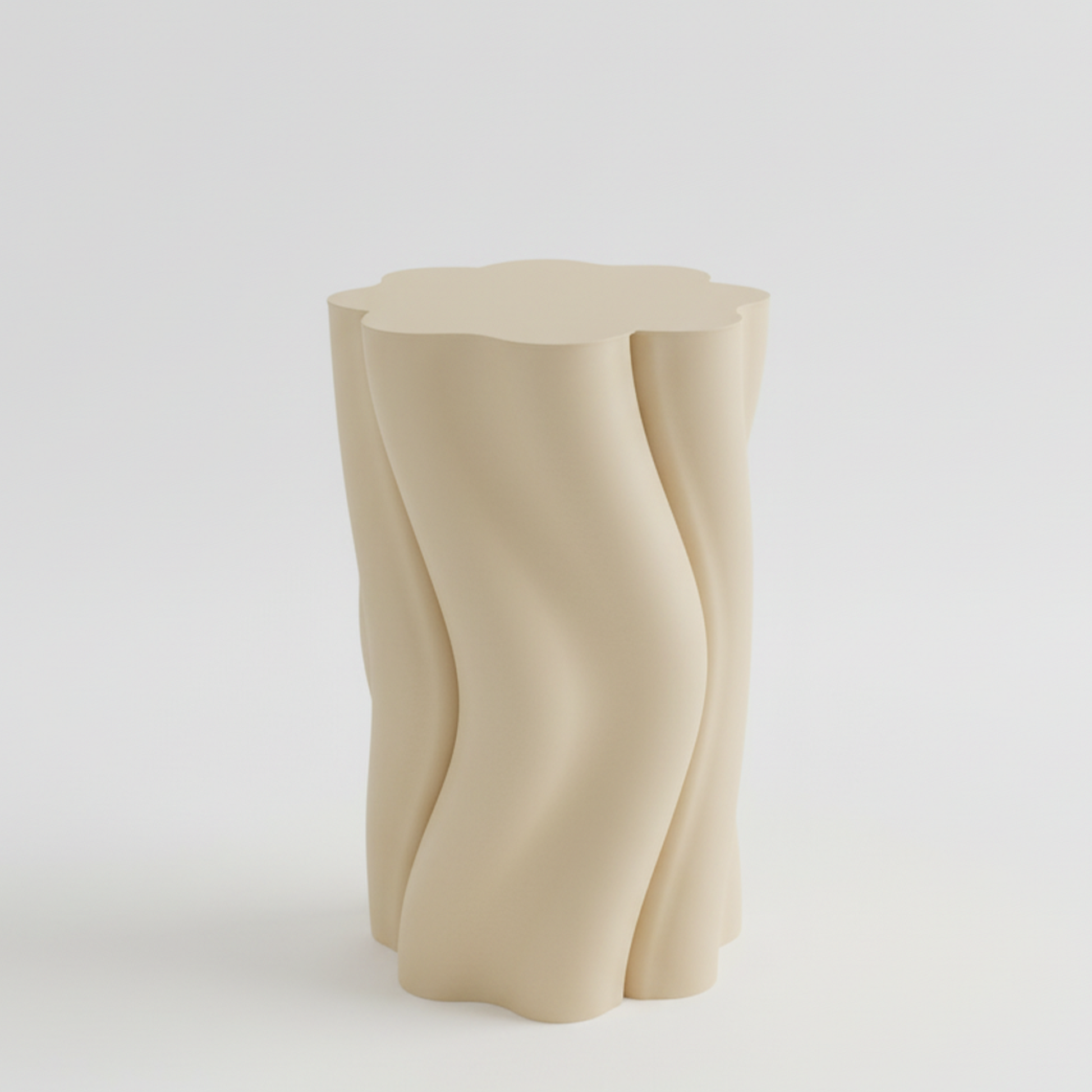 Desert wavy-Dune Side Table on a white background