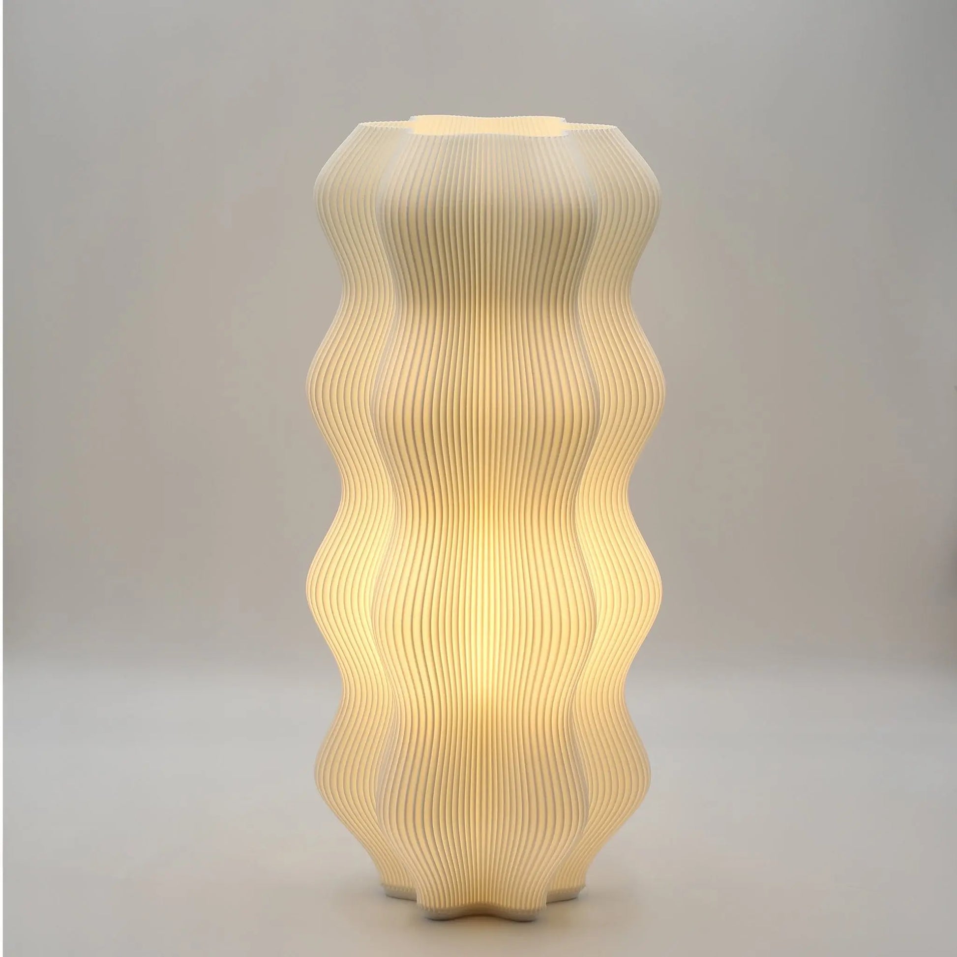 Harp Lamp Namami, hite fluted lamp namami studio