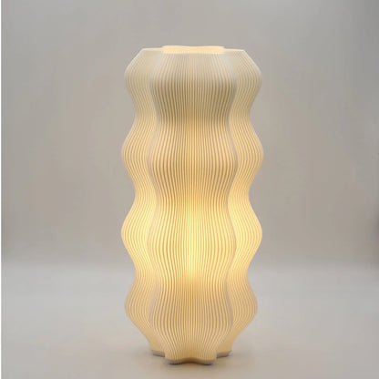 Harp Lamp Namami, hite fluted lamp namami studio