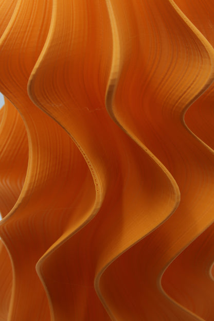 The Iris Table Lamp: Mandarin (Studio Seconds - Pin holes)