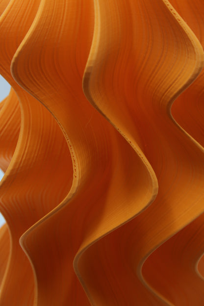 The Iris Table Lamp: Mandarin (Studio Seconds - Pin holes)
