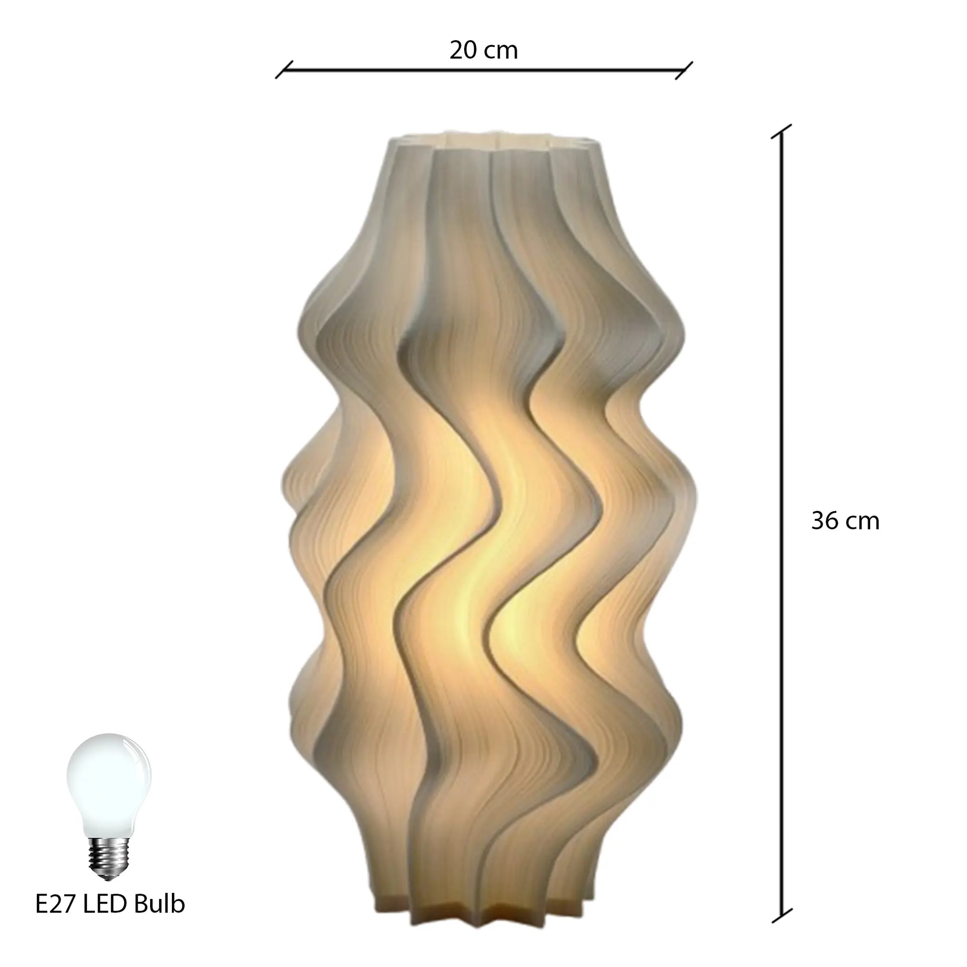 Soft lighting from Iris Lamp in feminine workspace