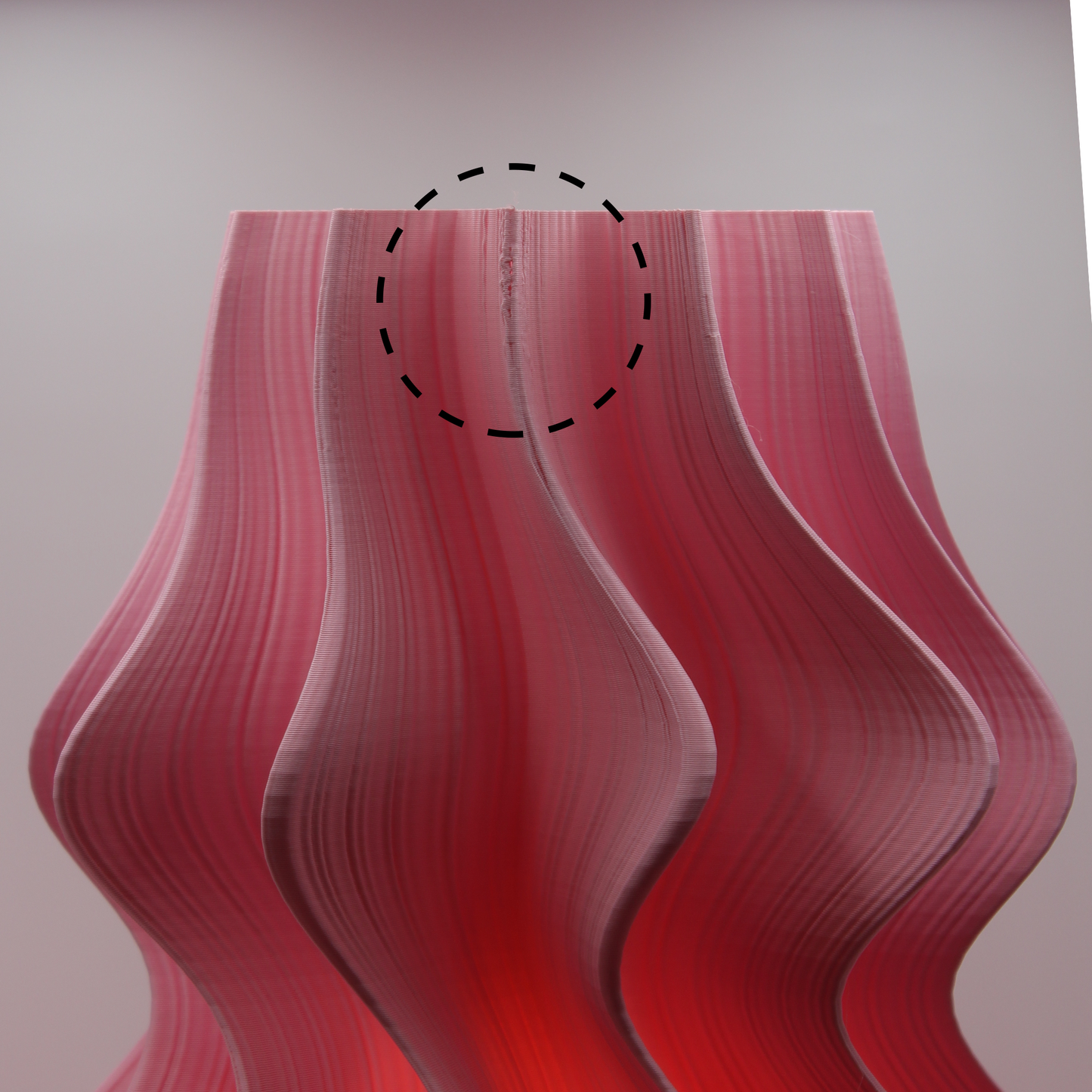 Iris Lamp – Flamingo- Extra Large (52cm Seconds Edition)