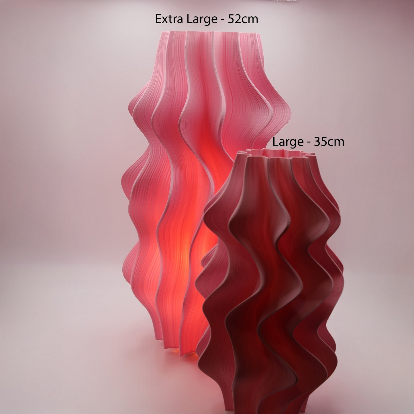 Iris Lamp – Flamingo- Extra Large (52cm Seconds Edition)