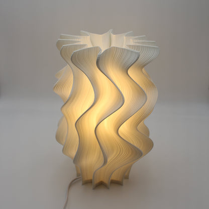 Iris Wavy lampshade on a plain background