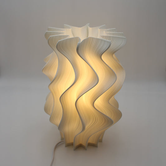 Iris Wavy lampshade on a plain background