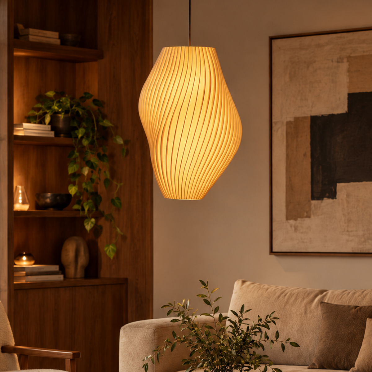 Pleat Pendant