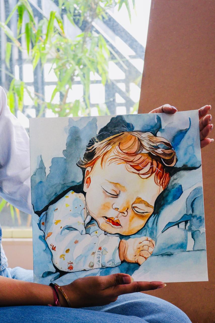 Sleeping Baby Namami Painting.jpeg