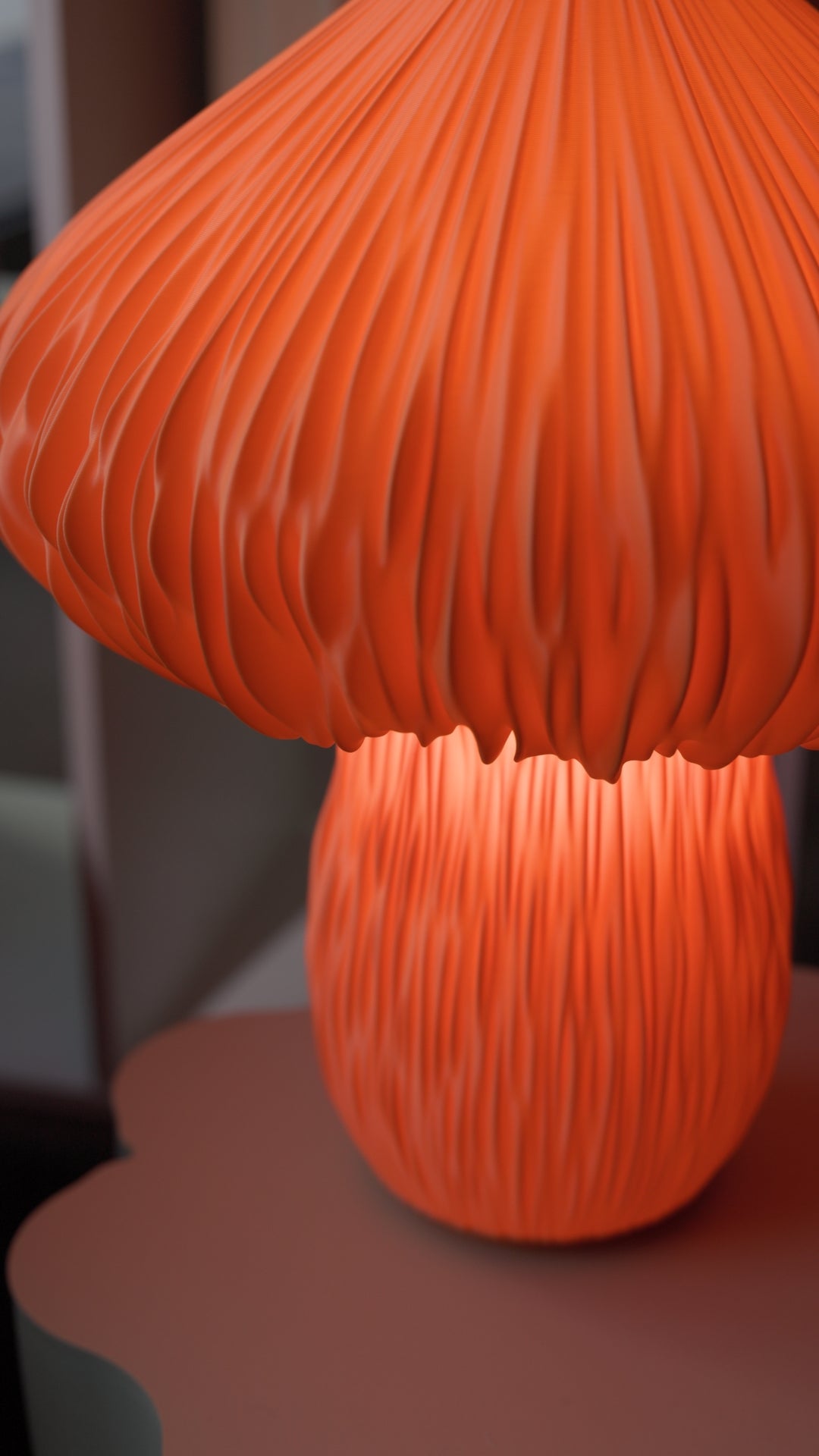 Mycelia mushroom lamp product view by Namami Studio