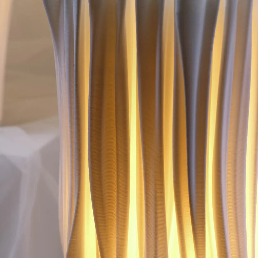 Coral Lamp emitting ambient light, enhancing the room's atmosphere Namami Studio