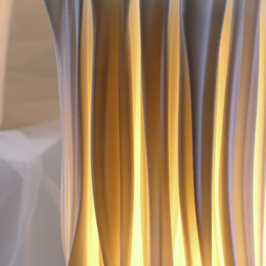 Coral Lamp emitting ambient light, enhancing the room's atmosphere Namami Studio