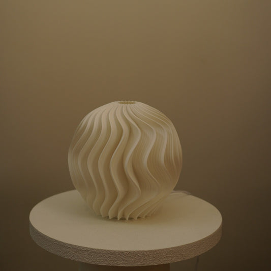 Crème Orb Studio Seconds lamp switched off