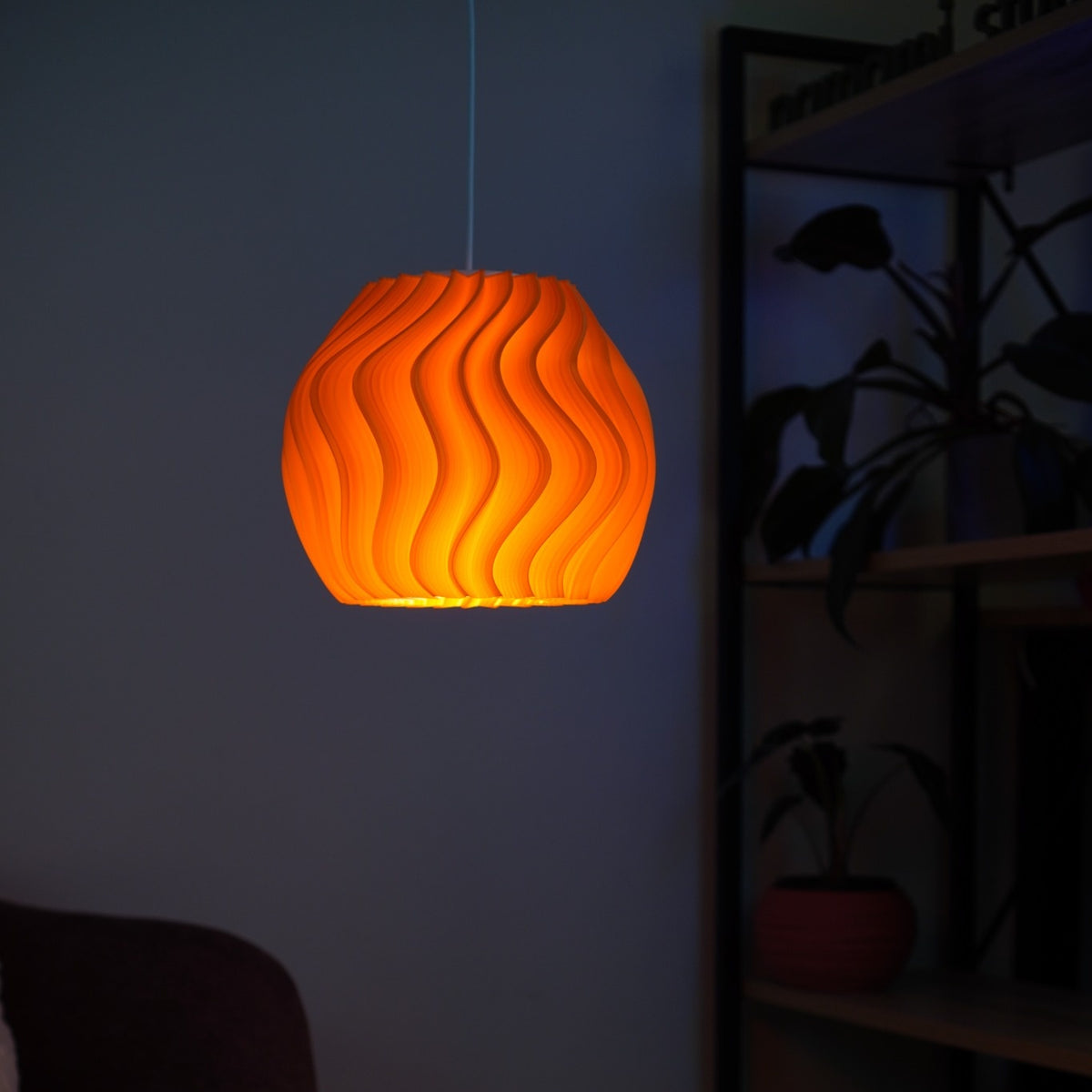 Mandarin Orb pendant Fragment Edition SE004 switched on