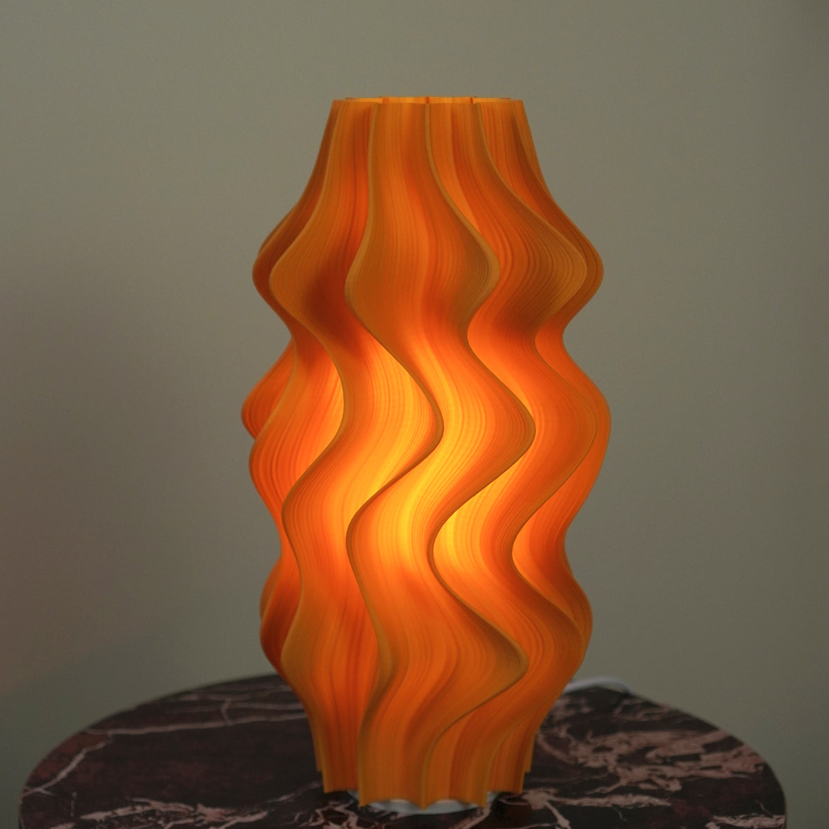 Mustard Iris Table Lamp - Studio Second | OS059 - on