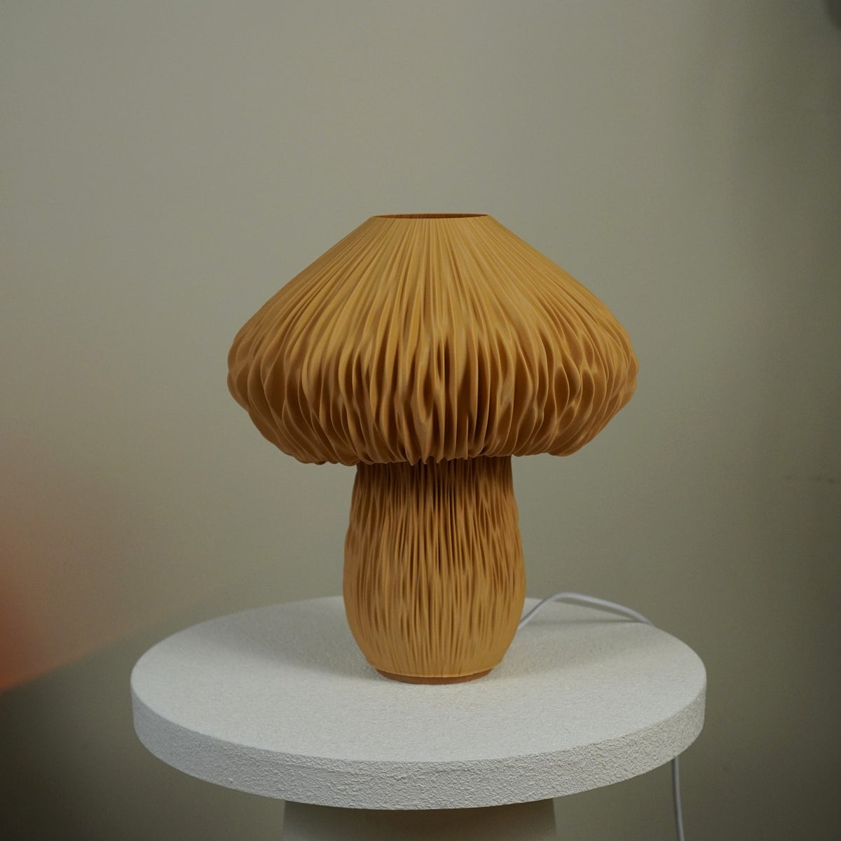Mycelia Light Roast Studio Edition mushroom lamp — switched off