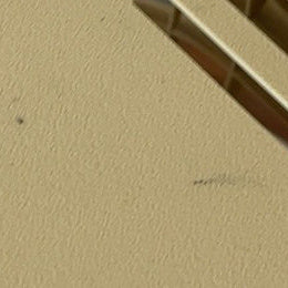 Kengo San lamp 5, close-up of the small marks on top