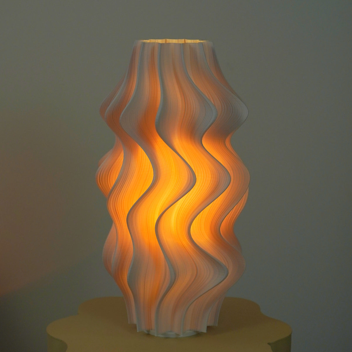 Warm Pearl Iris Table Lamp on