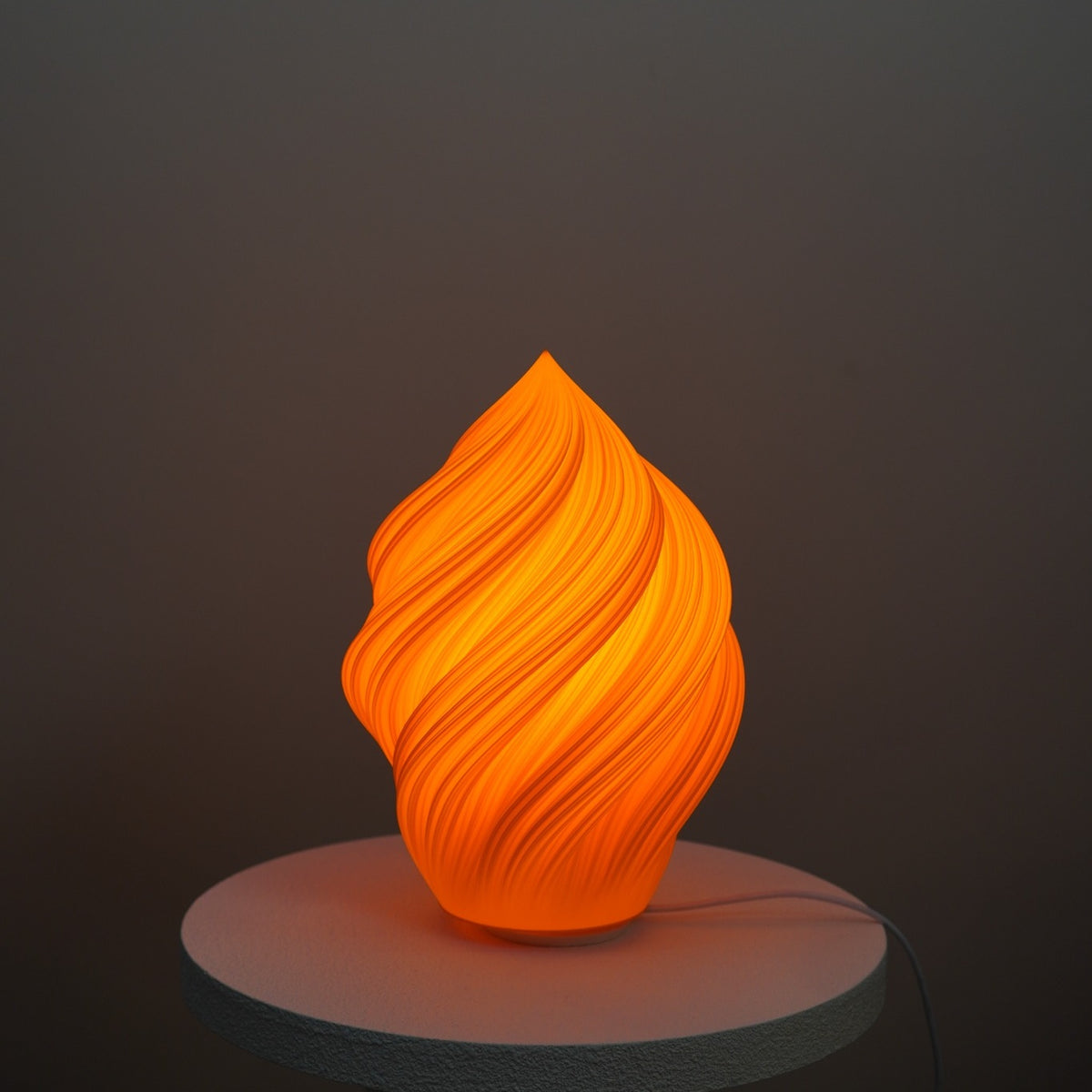 Mandarin Soft Serve Large Studio Seconds illuminated