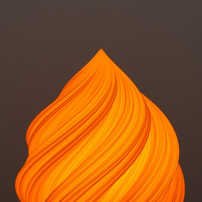 Mandarin Soft Serve Large surface detail