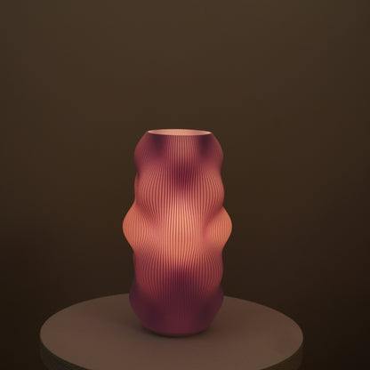 Purple Harp Echo medium colour trial illuminated