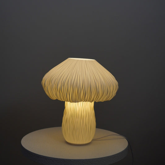 Crème Mycelia early design trial illuminated
